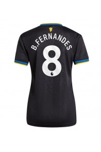 Manchester United Bruno Fernandes #8 Jalkapallovaatteet Naisten Kolmaspaita 2025-26 Lyhythihainen